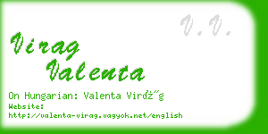 virag valenta business card